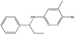 4-bromo-3-methyl-N-(1-phenylpropyl)aniline Struktur