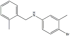 4-bromo-3-methyl-N-[(2-methylphenyl)methyl]aniline Struktur