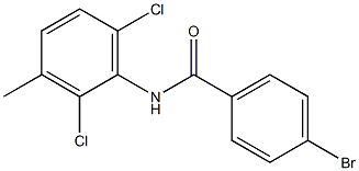 4-bromo-N-(2,6-dichloro-3-methylphenyl)benzamide Struktur