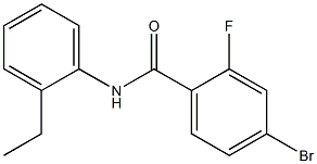 4-bromo-N-(2-ethylphenyl)-2-fluorobenzamide Struktur