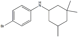 4-bromo-N-(3,3,5-trimethylcyclohexyl)aniline Struktur