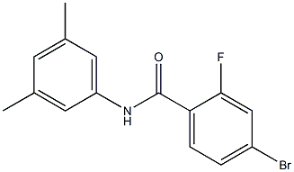 4-bromo-N-(3,5-dimethylphenyl)-2-fluorobenzamide Struktur