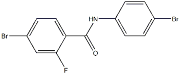 4-bromo-N-(4-bromophenyl)-2-fluorobenzamide Struktur