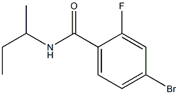 4-bromo-N-(sec-butyl)-2-fluorobenzamide Struktur