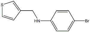 4-bromo-N-(thiophen-3-ylmethyl)aniline Struktur