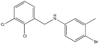 4-bromo-N-[(2,3-dichlorophenyl)methyl]-3-methylaniline Struktur