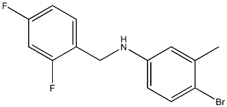 4-bromo-N-[(2,4-difluorophenyl)methyl]-3-methylaniline Struktur