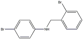 4-bromo-N-[(2-bromophenyl)methyl]aniline Struktur