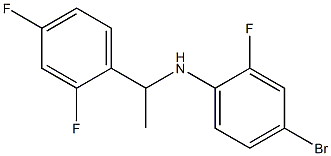 4-bromo-N-[1-(2,4-difluorophenyl)ethyl]-2-fluoroaniline Struktur