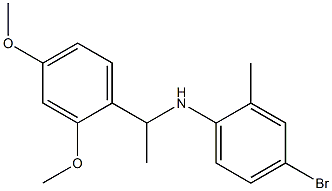 4-bromo-N-[1-(2,4-dimethoxyphenyl)ethyl]-2-methylaniline Struktur