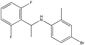 4-bromo-N-[1-(2,6-difluorophenyl)ethyl]-2-methylaniline Struktur