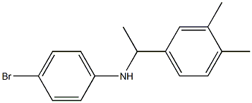 4-bromo-N-[1-(3,4-dimethylphenyl)ethyl]aniline Struktur