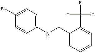 4-bromo-N-{[2-(trifluoromethyl)phenyl]methyl}aniline Struktur