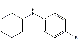 4-bromo-N-cyclohexyl-2-methylaniline Struktur