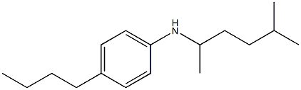 4-butyl-N-(5-methylhexan-2-yl)aniline Struktur