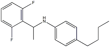 4-butyl-N-[1-(2,6-difluorophenyl)ethyl]aniline Struktur