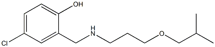 4-chloro-2-({[3-(2-methylpropoxy)propyl]amino}methyl)phenol Struktur