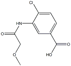 4-chloro-3-[(methoxyacetyl)amino]benzoic acid Struktur