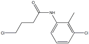 4-chloro-N-(3-chloro-2-methylphenyl)butanamide Struktur