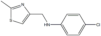 4-chloro-N-[(2-methyl-1,3-thiazol-4-yl)methyl]aniline Struktur