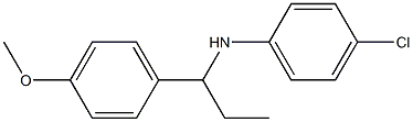 4-chloro-N-[1-(4-methoxyphenyl)propyl]aniline Struktur