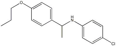 4-chloro-N-[1-(4-propoxyphenyl)ethyl]aniline Struktur