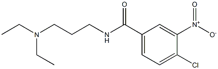 4-chloro-N-[3-(diethylamino)propyl]-3-nitrobenzamide Struktur