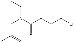 4-chloro-N-ethyl-N-(2-methylprop-2-enyl)butanamide Struktur