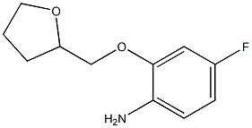 4-fluoro-2-(tetrahydrofuran-2-ylmethoxy)aniline Struktur