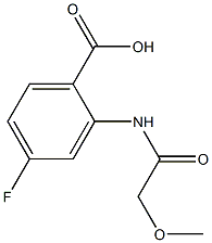 4-fluoro-2-[(methoxyacetyl)amino]benzoic acid Struktur