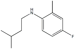 4-fluoro-2-methyl-N-(3-methylbutyl)aniline Struktur