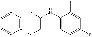 4-fluoro-2-methyl-N-(4-phenylbutan-2-yl)aniline Struktur