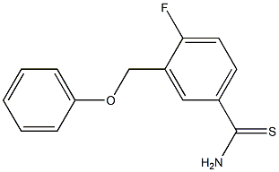 4-fluoro-3-(phenoxymethyl)benzene-1-carbothioamide Struktur