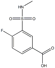 4-fluoro-3-[(methylamino)sulfonyl]benzoic acid Struktur