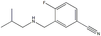 4-fluoro-3-{[(2-methylpropyl)amino]methyl}benzonitrile Struktur