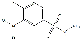 4-fluoro-3-nitrobenzene-1-sulfonohydrazide Struktur