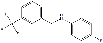 4-fluoro-N-{[3-(trifluoromethyl)phenyl]methyl}aniline Struktur