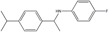 4-fluoro-N-{1-[4-(propan-2-yl)phenyl]ethyl}aniline Struktur