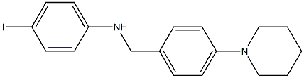 4-iodo-N-{[4-(piperidin-1-yl)phenyl]methyl}aniline Struktur