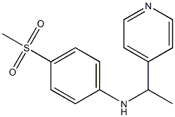 4-methanesulfonyl-N-[1-(pyridin-4-yl)ethyl]aniline Struktur