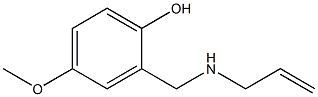 4-methoxy-2-[(prop-2-en-1-ylamino)methyl]phenol Struktur