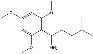 4-methyl-1-(2,4,6-trimethoxyphenyl)pentan-1-amine Struktur