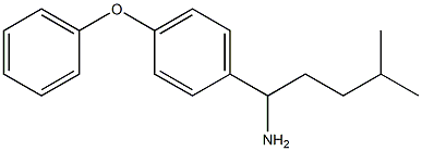 4-methyl-1-(4-phenoxyphenyl)pentan-1-amine Struktur