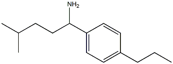 4-methyl-1-(4-propylphenyl)pentan-1-amine Struktur