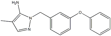 4-methyl-1-[(3-phenoxyphenyl)methyl]-1H-pyrazol-5-amine Struktur