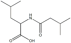 4-methyl-2-[(3-methylbutanoyl)amino]pentanoic acid Struktur