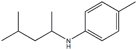 4-methyl-N-(4-methylpentan-2-yl)aniline Struktur