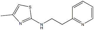 4-methyl-N-[2-(pyridin-2-yl)ethyl]-1,3-thiazol-2-amine Struktur