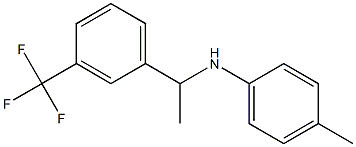 4-methyl-N-{1-[3-(trifluoromethyl)phenyl]ethyl}aniline Struktur