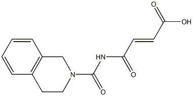 4-oxo-4-(1,2,3,4-tetrahydroisoquinolin-2-ylcarbonylamino)but-2-enoic acid Struktur